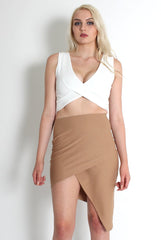 Billy Camel Asymmetric Skirt-Skirts
