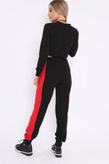 Black And Red USA Side Stripe Tracksuit - Simmy-Co-ords