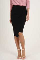 Black Assymetric Skirt - Branna-Skirts