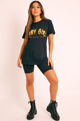 Black Baby Girl Flames T-shirt - Eddie-T-shirt