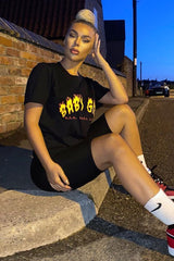 Black Baby Girl Flames T-shirt - Eddie-T-shirt