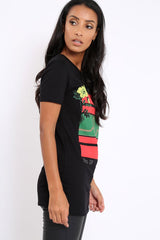 Black Be You Slogan T-shirt - Jackie-Tops