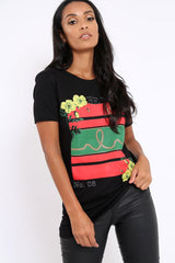 Black Be You Slogan T-shirt - Jackie-Tops