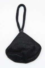 Black Beaded Mini Clutch Bag - Natally-Bags