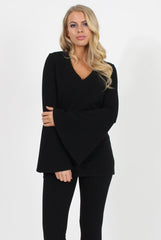 Black Bell Sleeve Two Piece - Terry-Co-ords