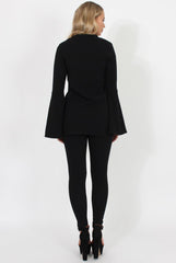 Black Bell Sleeve Two Piece - Terry-Co-ords