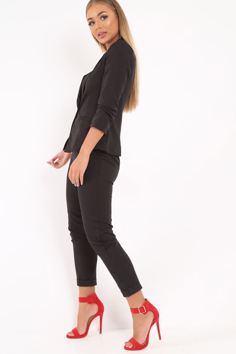 Black Blazer and Trousers Co-Ord - Rossie-Co-ords