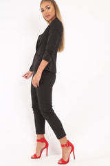 Black Blazer and Trousers Co-Ord - Rossie-Co-ords