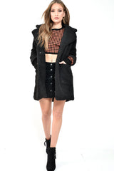 Black Borg Longline Oversized Coat - Acadia-Coats