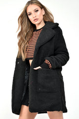 Black Borg Longline Oversized Coat - Acadia-Coats