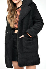 Black Borg Longline Oversized Coat - Acadia-Coats