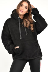 Black Borg Pocket Front Hoodie - Dezi-Hoodies