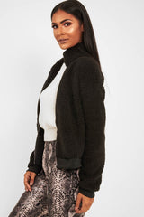 Black Borg Zip Front Jacket - Danyelle-Jackets