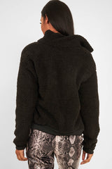 Black Borg Zip Front Jacket - Danyelle-Jackets