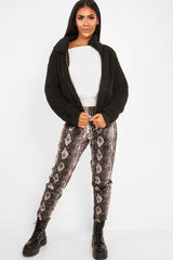 Black Borg Zip Front Jacket - Danyelle-Jackets