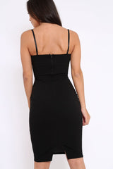 Black Bow Bodycon Dress - Frayda-Dresses