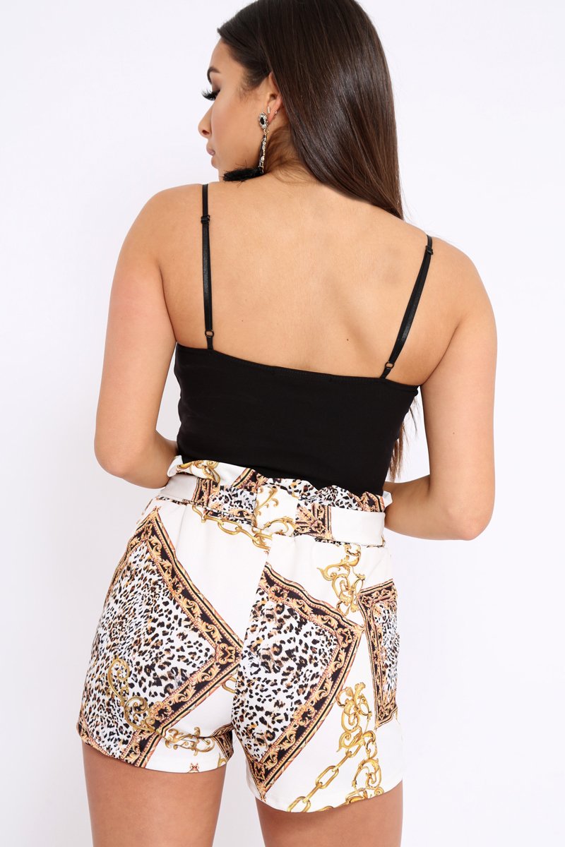 Black Bow Extreme Crop Top - Rossi-Tops