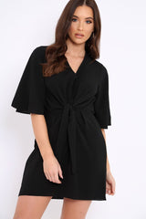Black Bow Tie Dress - Teagan-Dresses