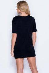 Black Boy Bye Slogan T-shirt - Leela-Dresses