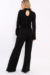 Black Button Detail Co-ord - Kendi-Co-ords