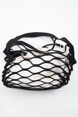 Black Caged Foldable Insert Handbag - Jania-Bags
