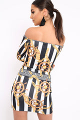 Black Chain Print Set - Adrie-Co-ords