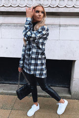 Black Checked Pocket Front Shirt - Haily-Shirts