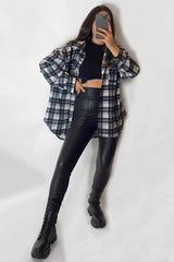 Black Checked Pocket Front Shirt - Haily-Shirts