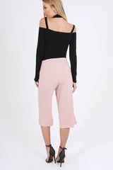 Black Choker Neck Strappy Bodysuit - Jenny-Bodysuits