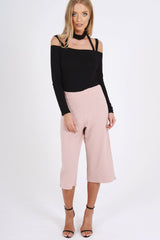 Black Choker Neck Strappy Bodysuit - Jenny-Bodysuits