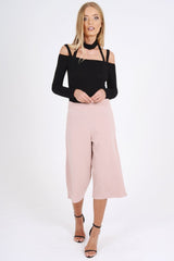 Black Choker Neck Strappy Bodysuit - Jenny-Bodysuits