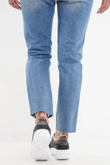 Black Chunky Sole Lace Up Trainers - Lauryl-Trainers