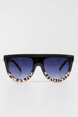 Black Clear Animal Square Oversized Sunglasses - Kajsa-Sunglasses
