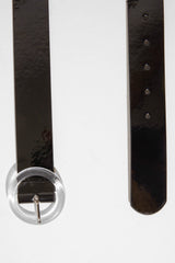 Black Clear Resin Buckle Belt - Mallory-Belts