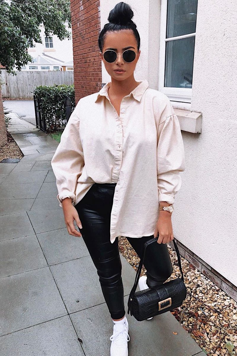 Black Coated Zip Back Skinny Jeans - Kamyra-Jeans