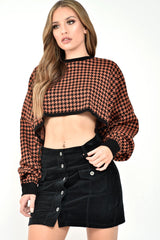 Black Corduroy Button Front Skirt - Izzabel-Skirts