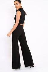 Black Cropped Blazer - Achsah-Crop Tops