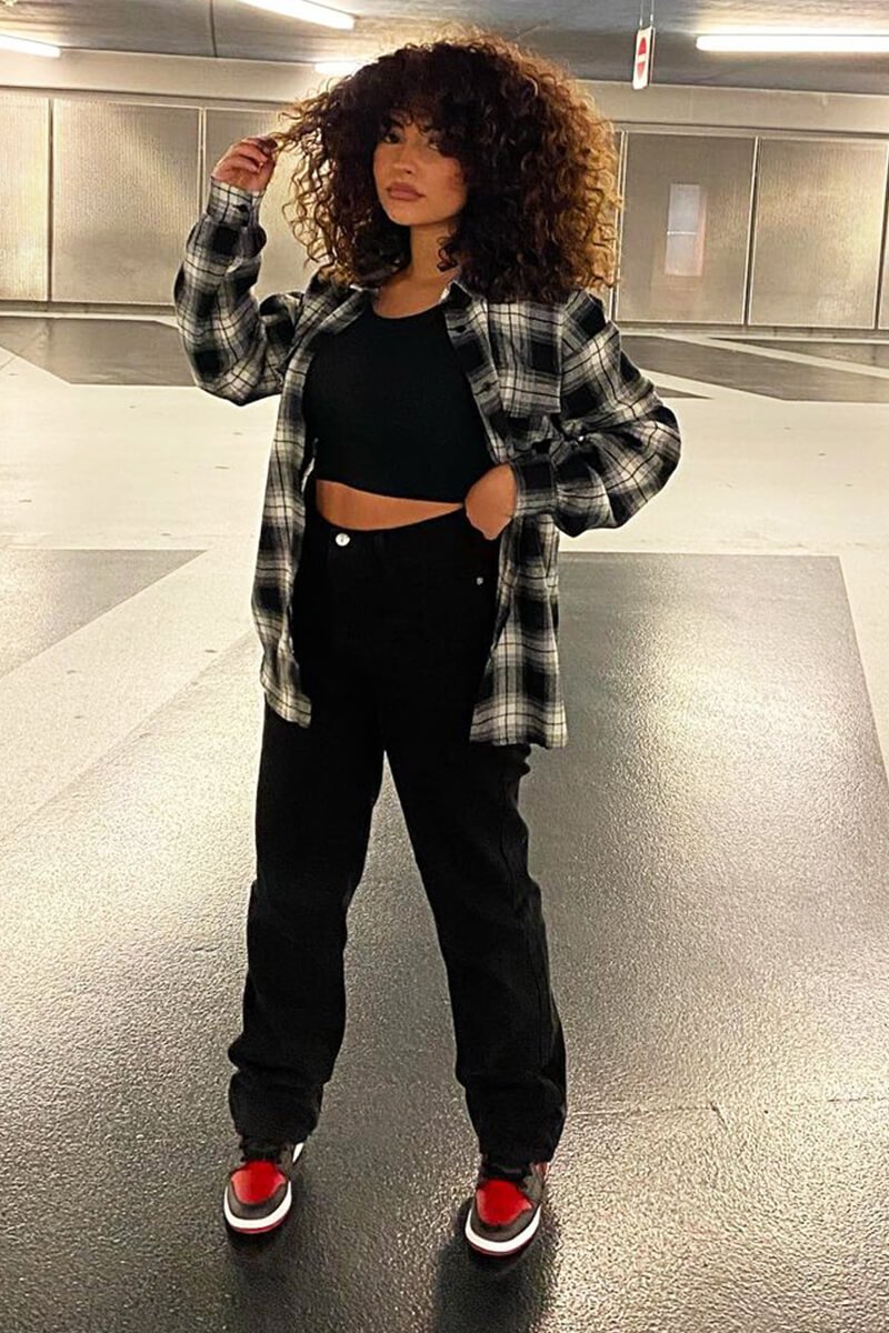 Black Denim Extra Long Straight Leg Jeans - Blaise-Jeans