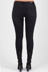 Black Denim Studded Jeans -Georgia-Jeans