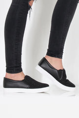 Black Diamante Skaters - Rori-Shoes