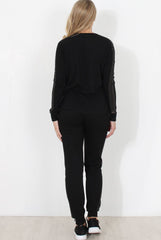 Black Diamonte Loungewear - Linnea-Loungewear