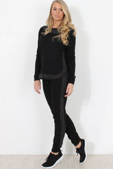 Black Diamonte Loungewear - Linnea-Loungewear