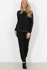 Black Diamonte Loungewear - Linnea-Loungewear