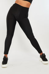 Black Disco Fabric Leggings - Chrissa-Leggings