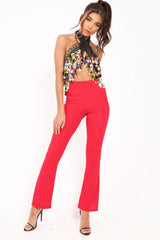 Black Embellished Sheer Top with Sequin and Coin Tassels - Ciani-Tops