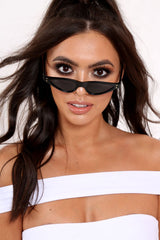 Black Extreme Cat Eye Sunglasses - Emersynn-Sunglasses