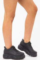 Black Extreme Chunky Sole Trainers - Layla-Trainers