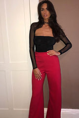 Black Extreme Cut Out Choker Neck Mesh Bodysuit - Ana-Bodysuits