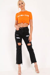Black Extreme Distressed Jeans - Isaly-Jeans