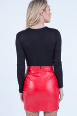 Black Eyelet Harness Bodysuit - Stella-Bodysuits